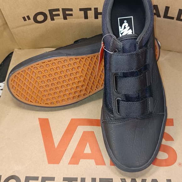 VANS Men's 7/Women's 8.5 Old Skool V Leather Ballistic Black VN0A3D29UB4 - Picture 9 of 11